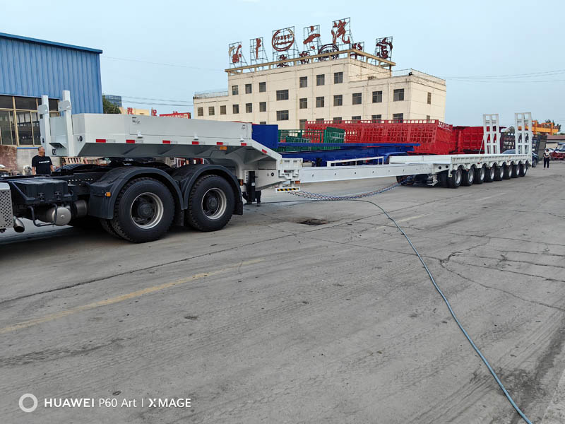 Export Special Oversized Multi-Axle Heavy-Duty Low Bed Semi-Trailers